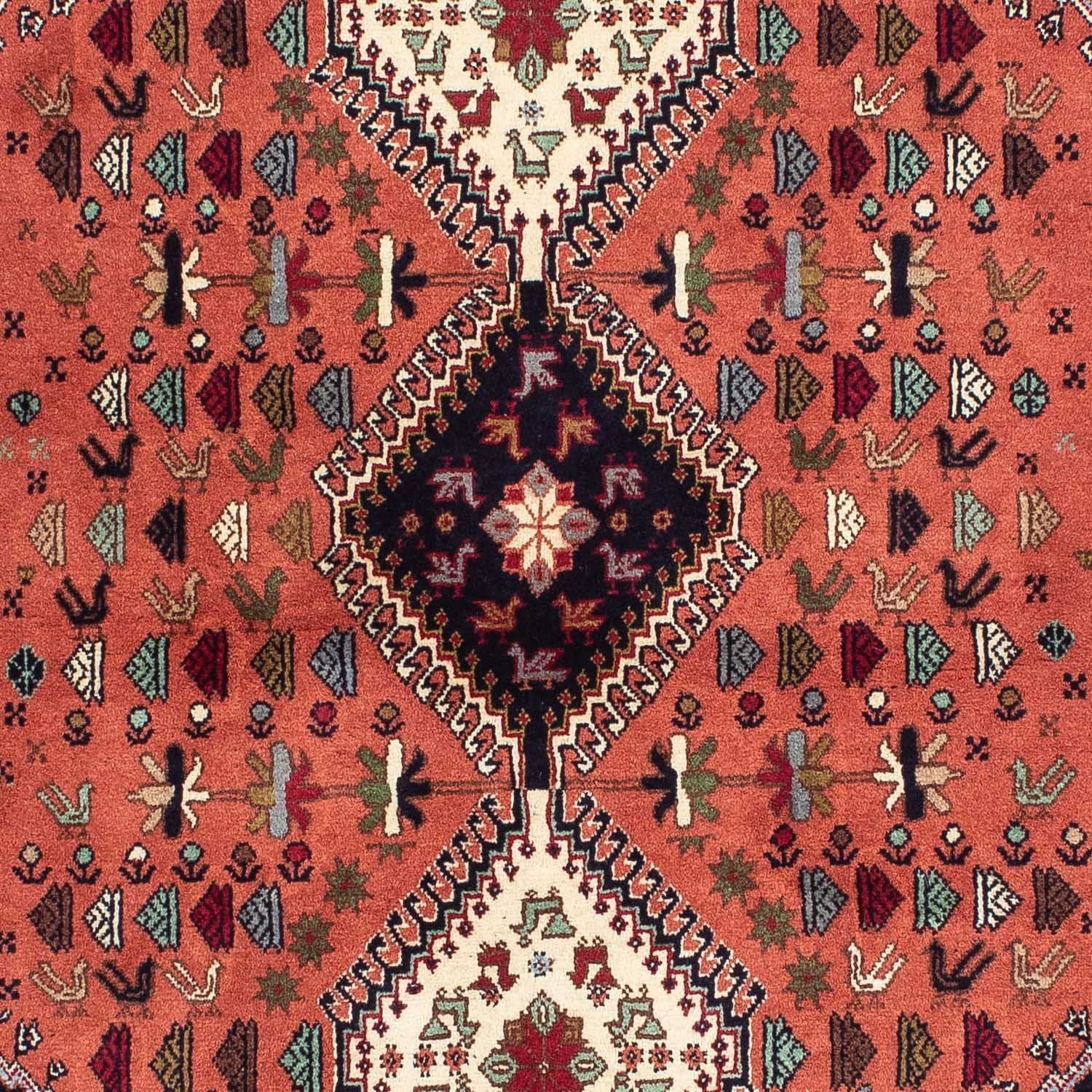 Alfombra persa - Nómada - 146 x 103 cm - azul oscuro