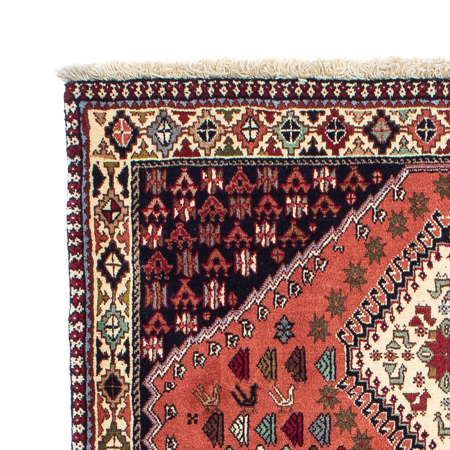 Alfombra persa - Nómada - 146 x 103 cm - azul oscuro