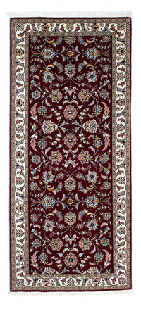 Alfombra de pasillo Alfombra Persa - Tabriz - Real - 205 x 88 cm - rojo oscuro