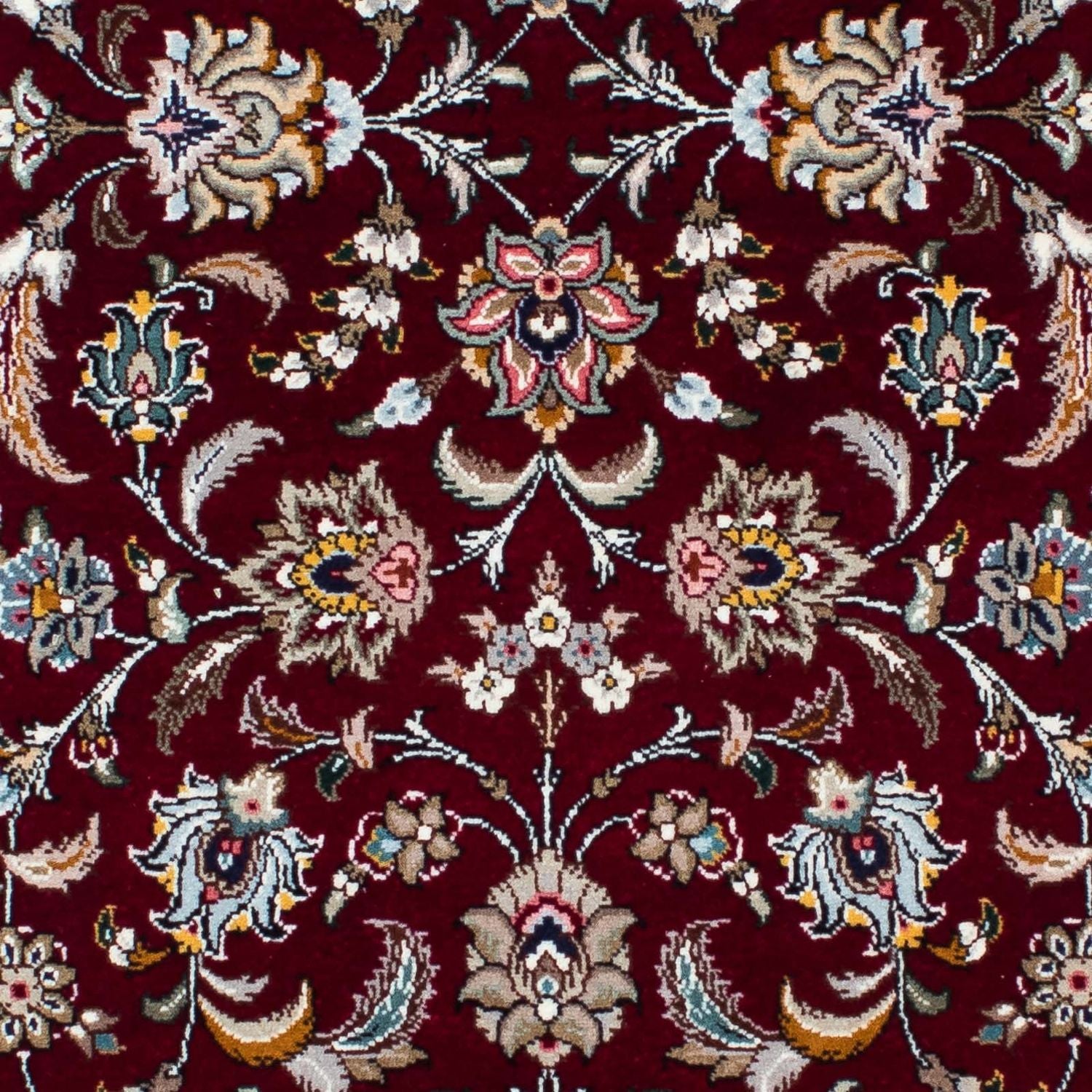 Alfombra de pasillo Alfombra Persa - Tabriz - Real - 205 x 88 cm - rojo oscuro
