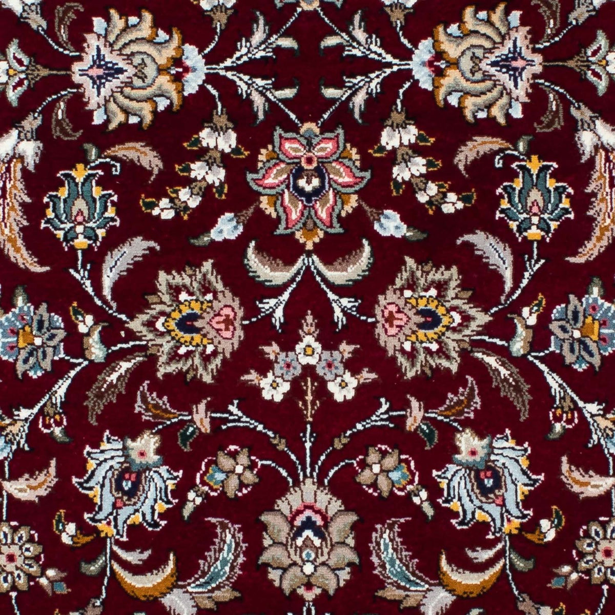Alfombra de pasillo Alfombra Persa - Tabriz - Real - 205 x 88 cm - rojo oscuro