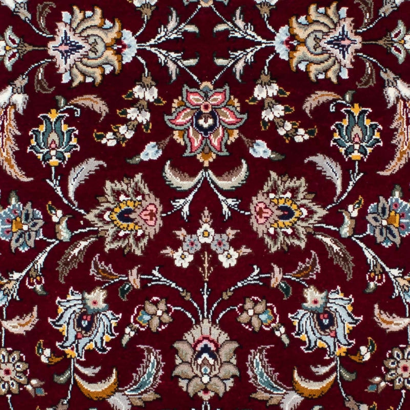 Alfombra de pasillo Alfombra Persa - Tabriz - Real - 205 x 88 cm - rojo oscuro