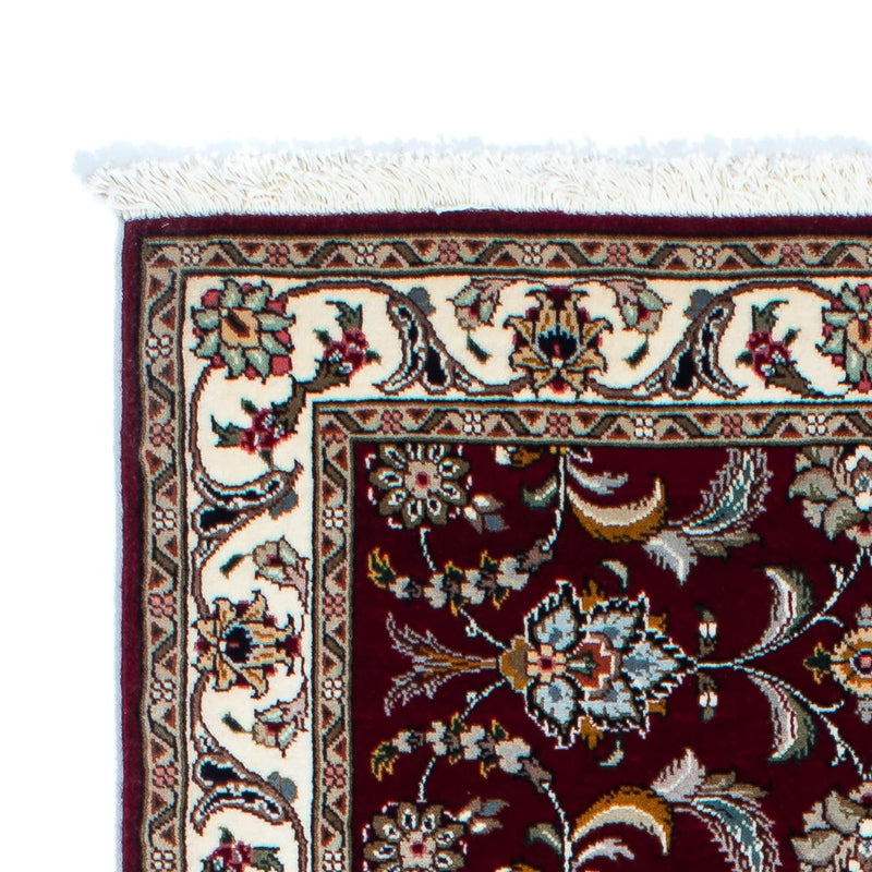 Alfombra de pasillo Alfombra Persa - Tabriz - Real - 205 x 88 cm - rojo oscuro