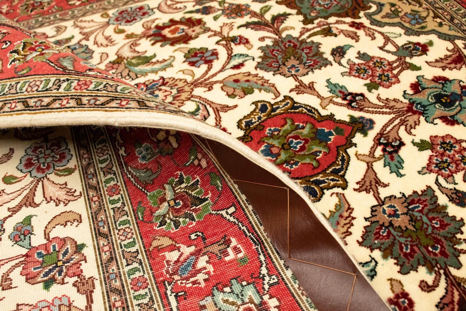 Alfombra Persa - Tabriz - Real - 155 x 103 cm - beige