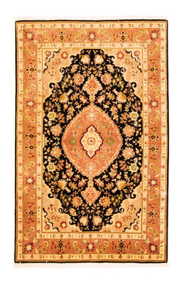 Alfombra Persa - Tabriz - Real - 160 x 100 cm - negro