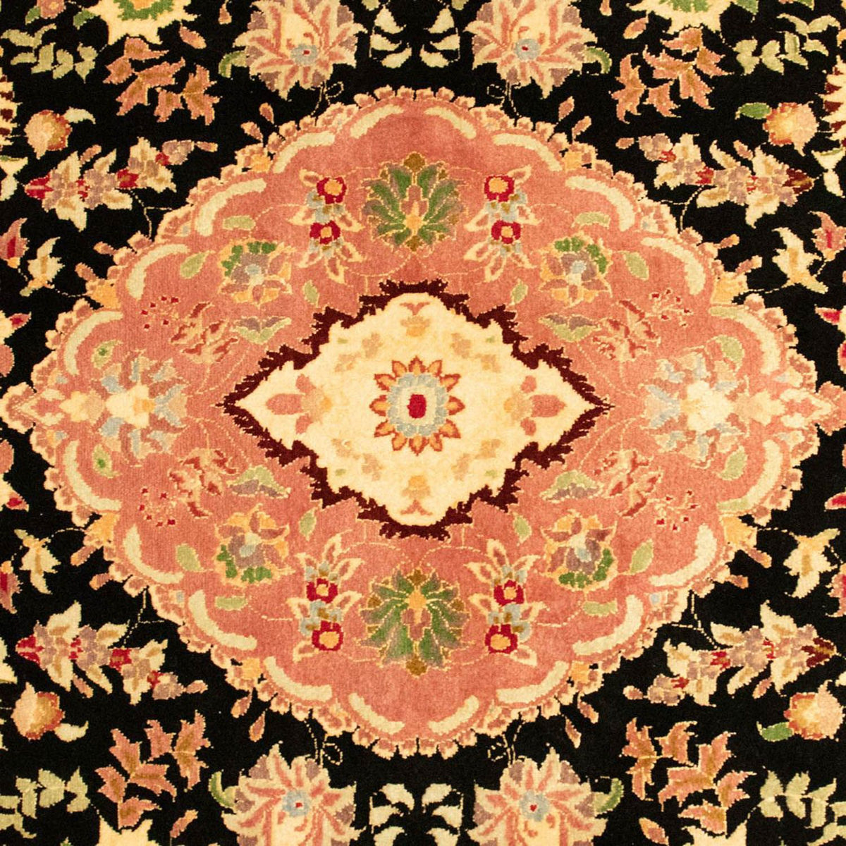 Alfombra Persa - Tabriz - Real - 160 x 100 cm - negro
