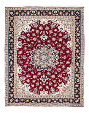 Alfombra Persa - Tabriz - Real - 195 x 153 cm - rojo oscuro