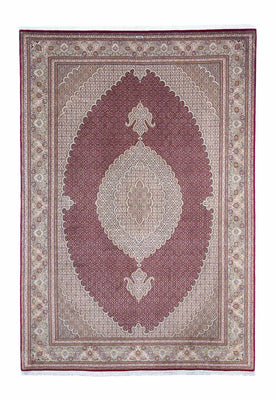 Alfombra persa - Tabriz - 303 x 204 cm - rojo oscuro