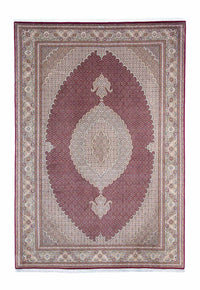 Alfombra persa - Tabriz - 303 x 204 cm - rojo oscuro
