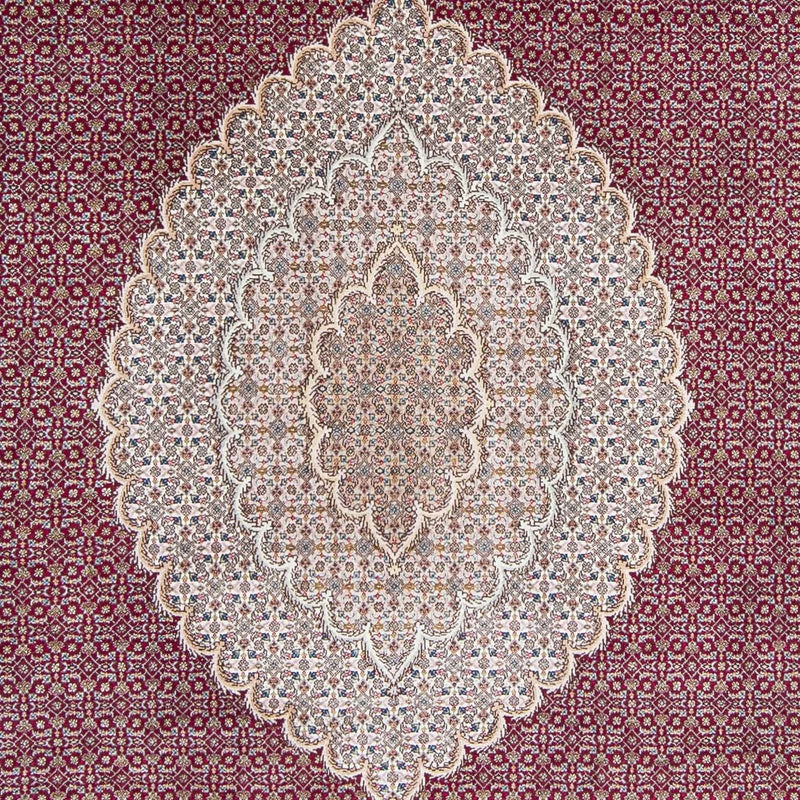 Alfombra persa - Tabriz - 303 x 204 cm - rojo oscuro