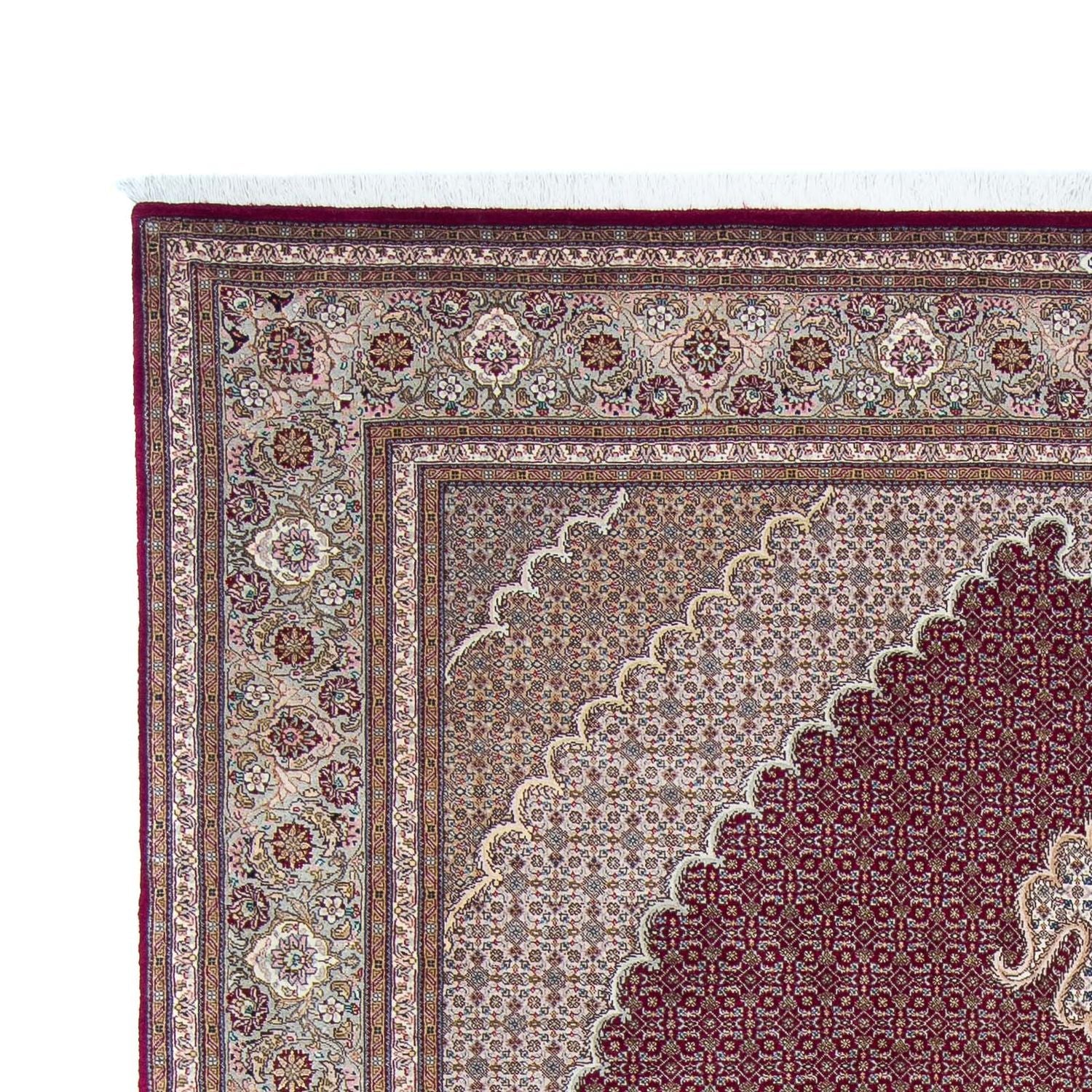 Alfombra persa - Tabriz - 303 x 204 cm - rojo oscuro