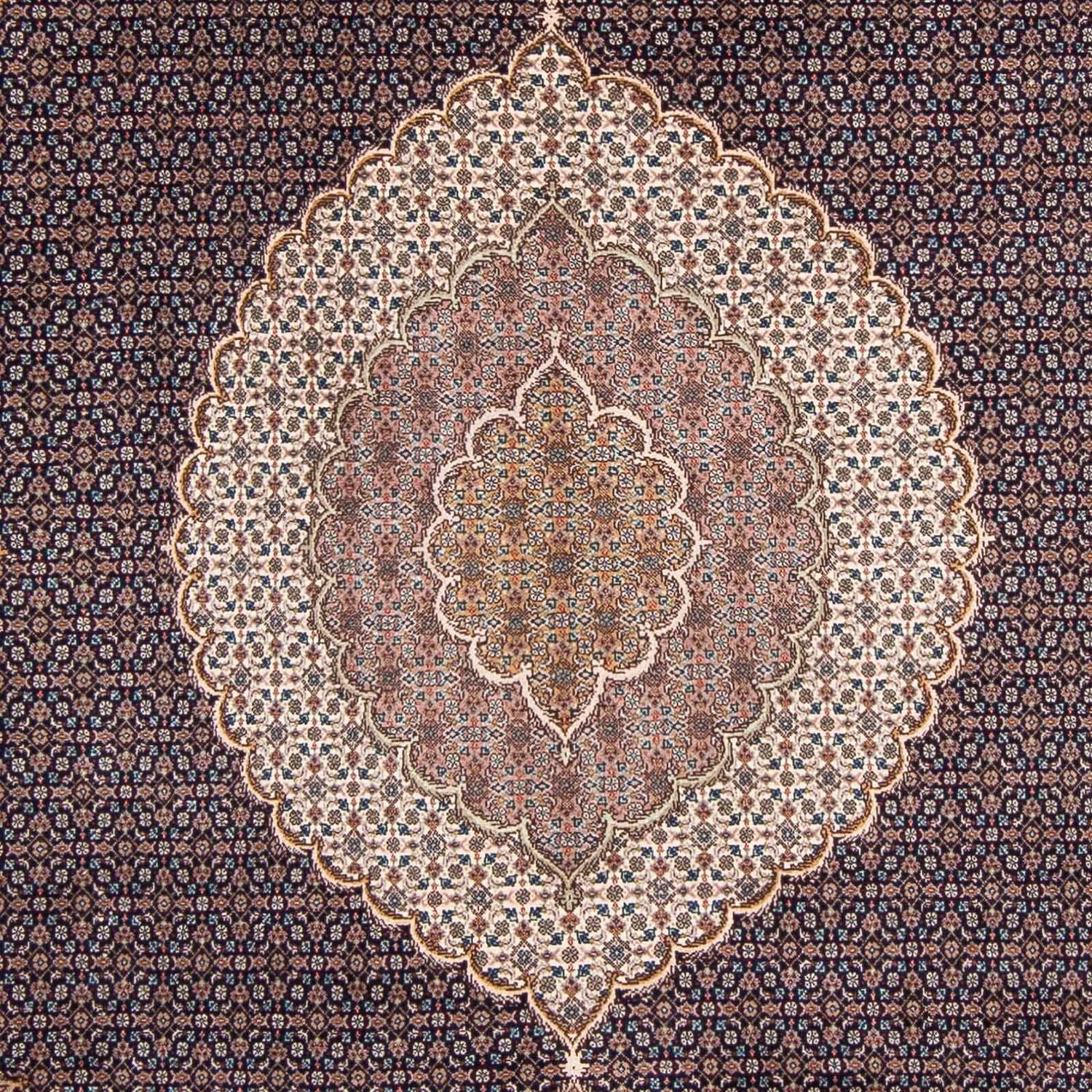 Alfombra persa - Tabriz - 295 x 203 cm - azul oscuro