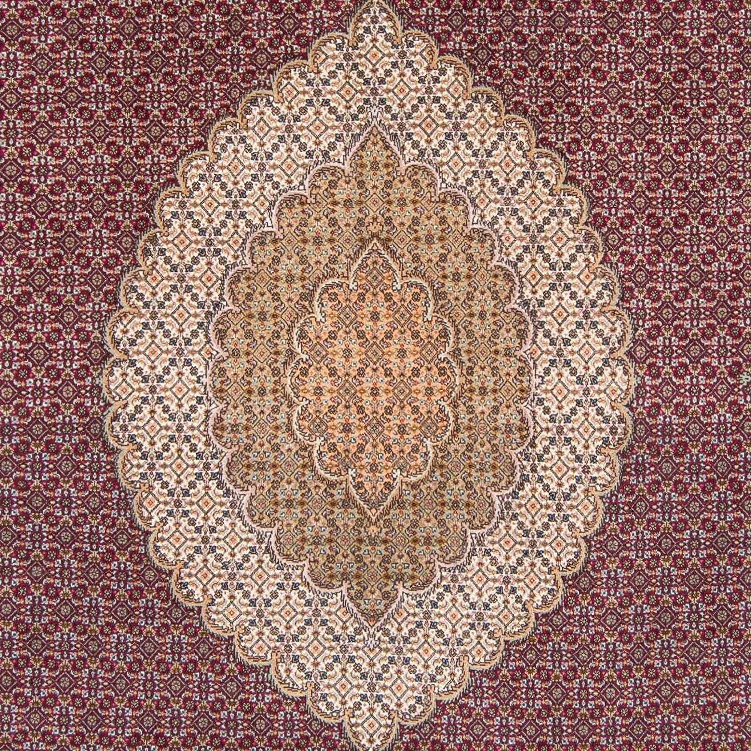 Alfombra persa - Tabriz - 308 x 204 cm - rojo oscuro