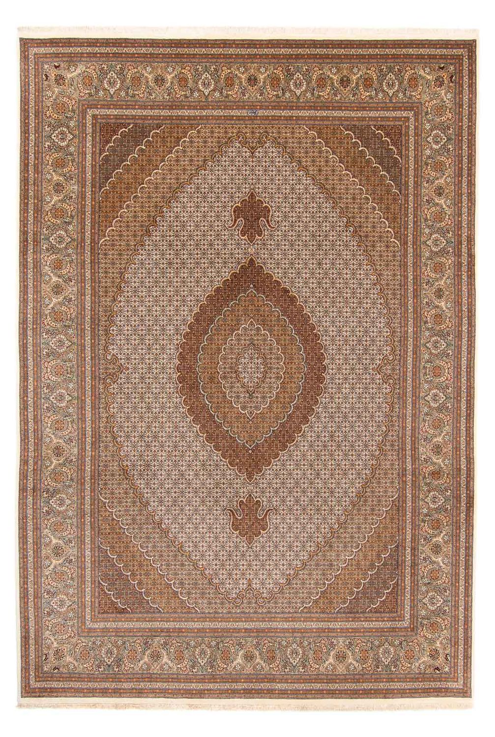 Alfombra persa - Tabriz - 363 x 250 cm - marrón claro