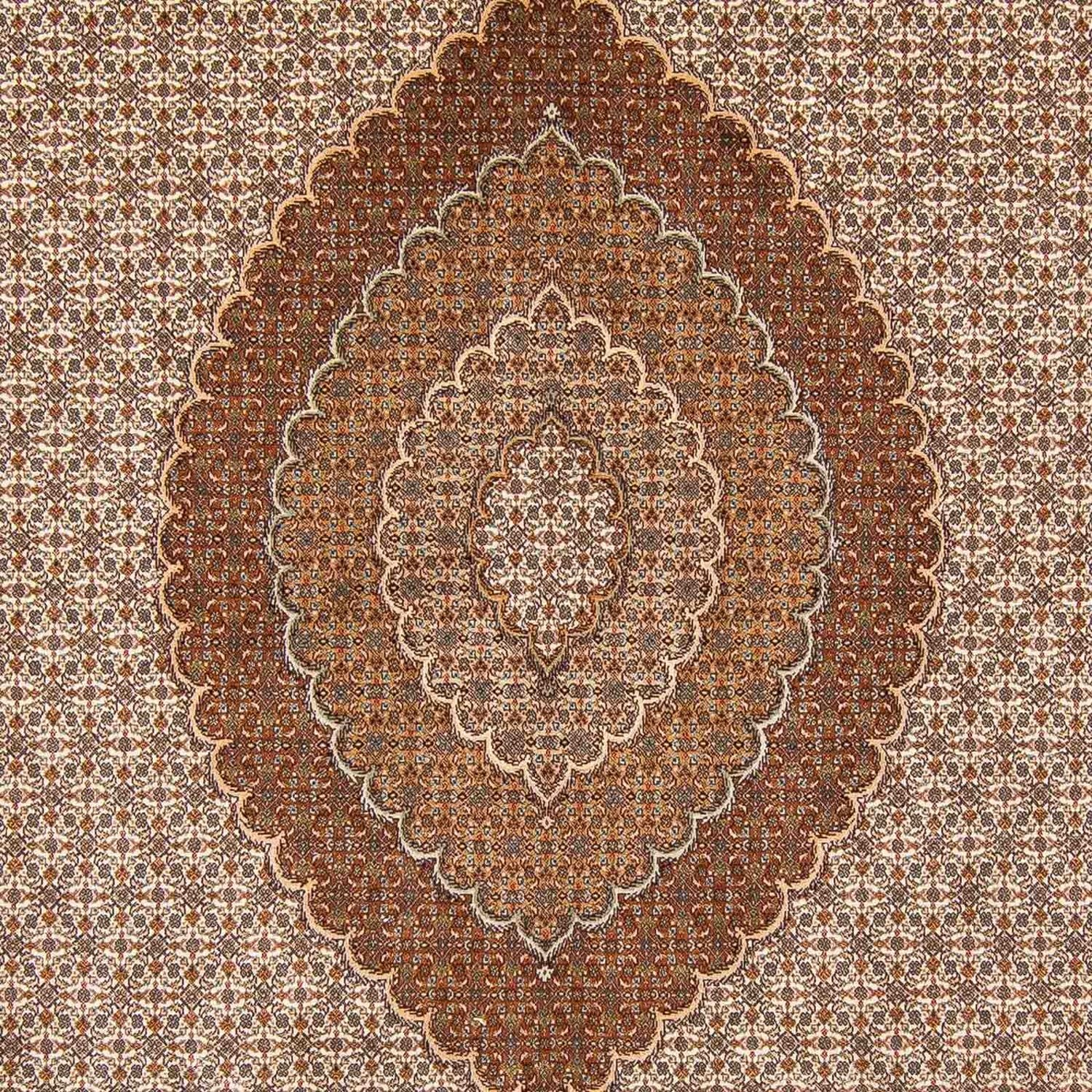 Alfombra persa - Tabriz - 363 x 250 cm - marrón claro