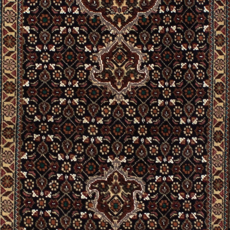 Alfombra de pasillo Alfombra persa - Tabriz - 201 x 77 cm - azul oscuro