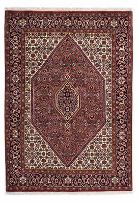 Alfombra persa - Bidjar - 202 x 140 cm - rojo