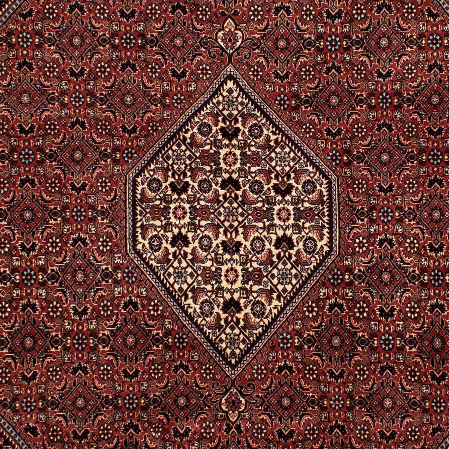 Alfombra persa - Bidjar - 302 x 198 cm - rojo oscuro