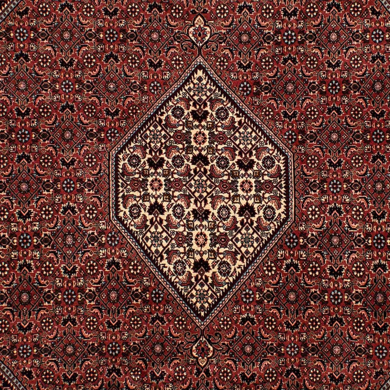 Alfombra persa - Bidjar - 302 x 198 cm - rojo oscuro