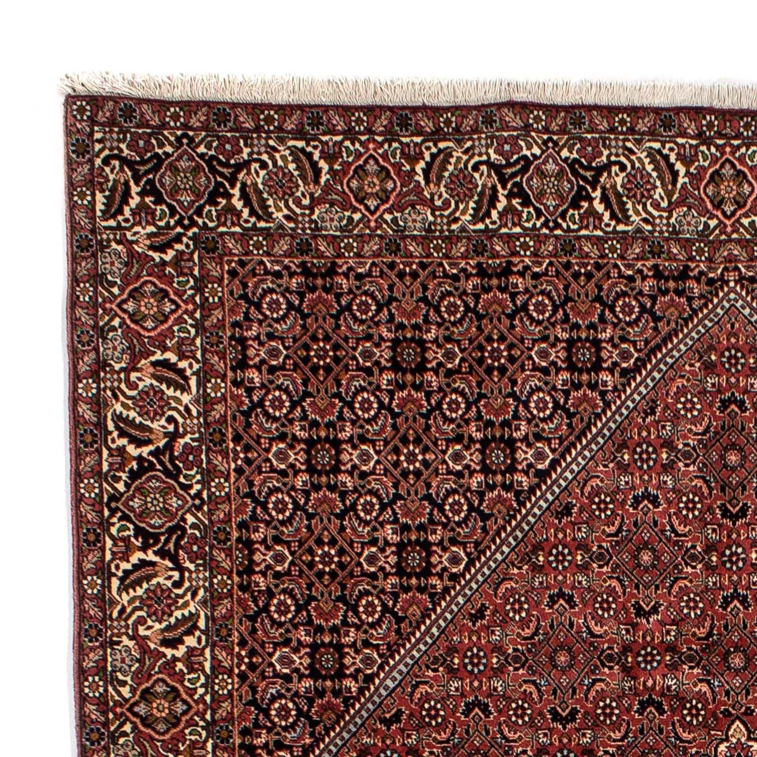 Alfombra persa - Bidjar - 302 x 198 cm - rojo oscuro