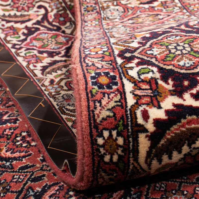 Alfombra persa - Bidjar - 302 x 198 cm - rojo oscuro