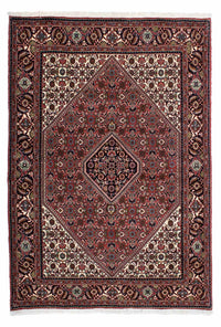 Alfombra persa - Bidjar - 212 x 144 cm - rojo