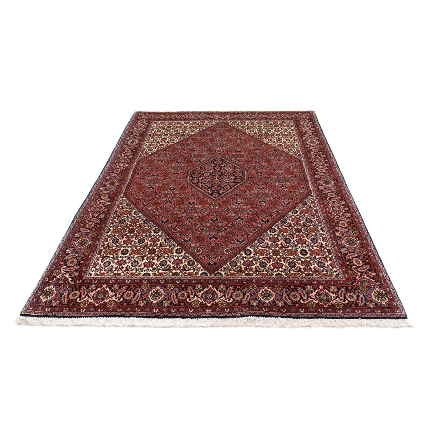 Alfombra persa - Bidjar - 218 x 142 cm - rojo