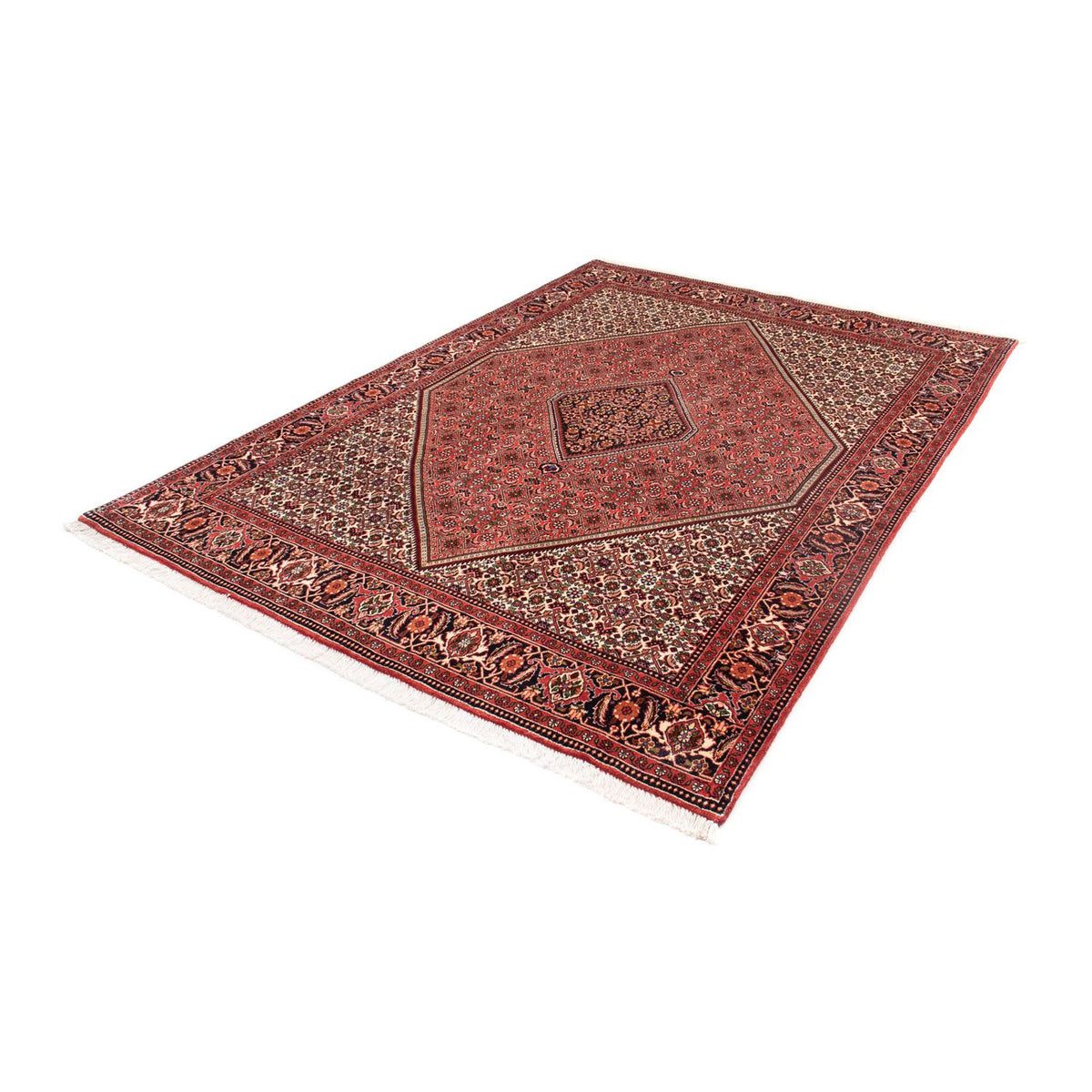 Alfombra persa - Bidjar - 243 x 174 cm - rojo claro