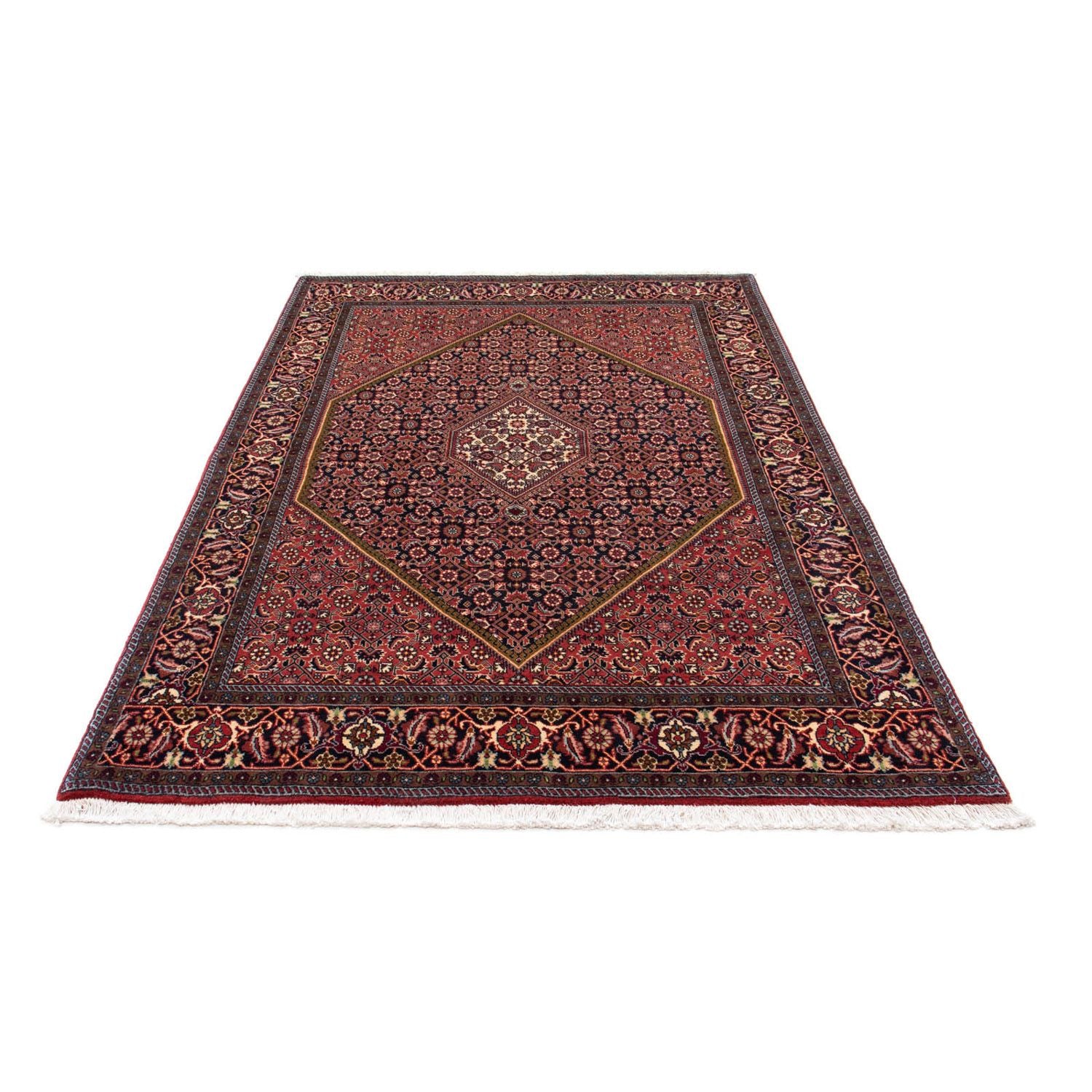 Alfombra persa - Bidjar - 215 x 137 cm - rojo