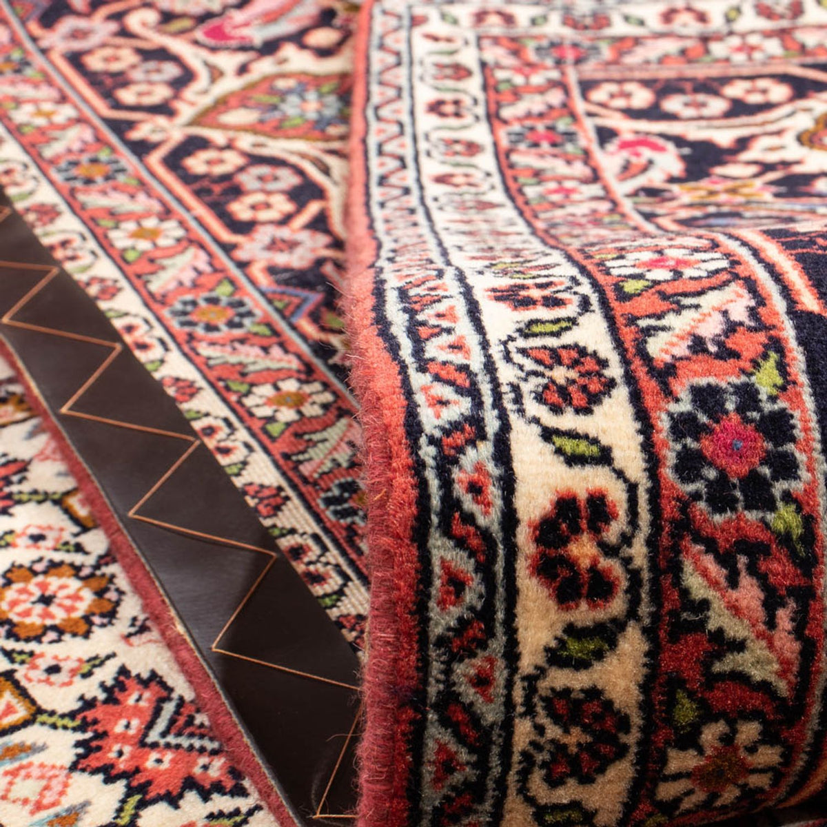 Alfombra persa - Bidjar - 330 x 247 cm - rojo claro