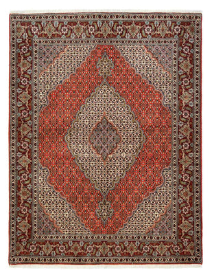 Alfombra persa - Tabriz - 200 x 150 cm - rojo oscuro