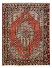 Alfombra persa - Tabriz - 200 x 150 cm - rojo oscuro