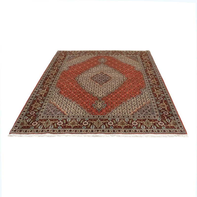 Alfombra persa - Tabriz - 200 x 150 cm - rojo oscuro