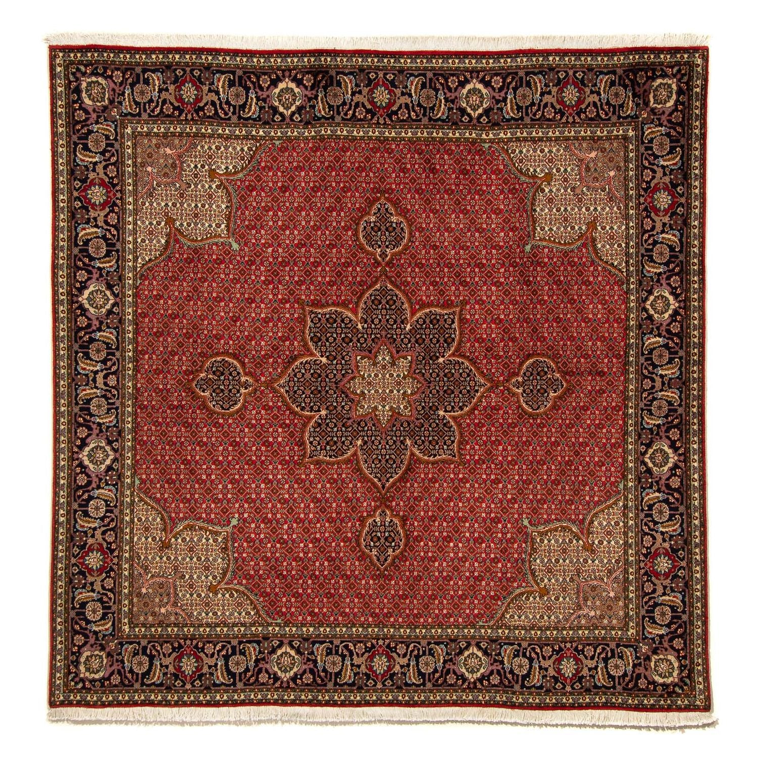 Alfombra persa - Tabriz cuadrado  - 203 x 200 cm - rojo