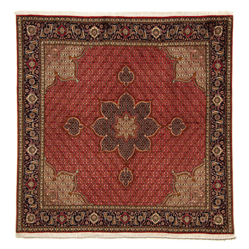 Alfombra persa - Tabriz cuadrado  - 203 x 200 cm - rojo