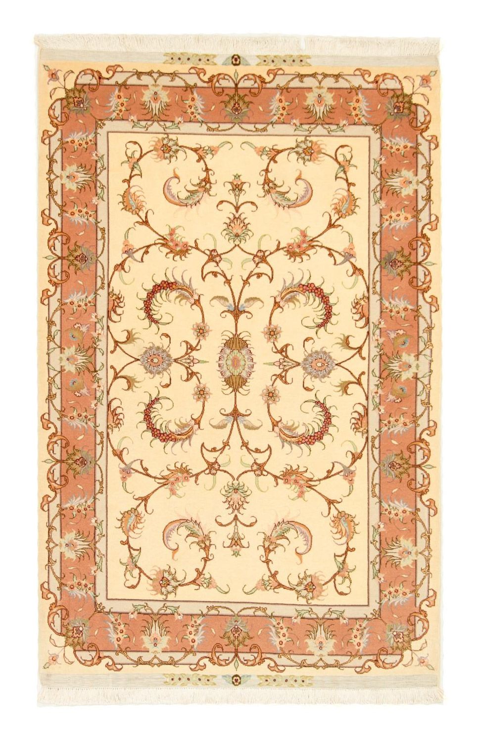 Alfombra Persa - Tabriz - Real - 162 x 103 cm - beige