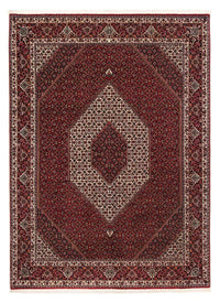 Alfombra persa - Bidjar - 257 x 204 cm - rojo oscuro