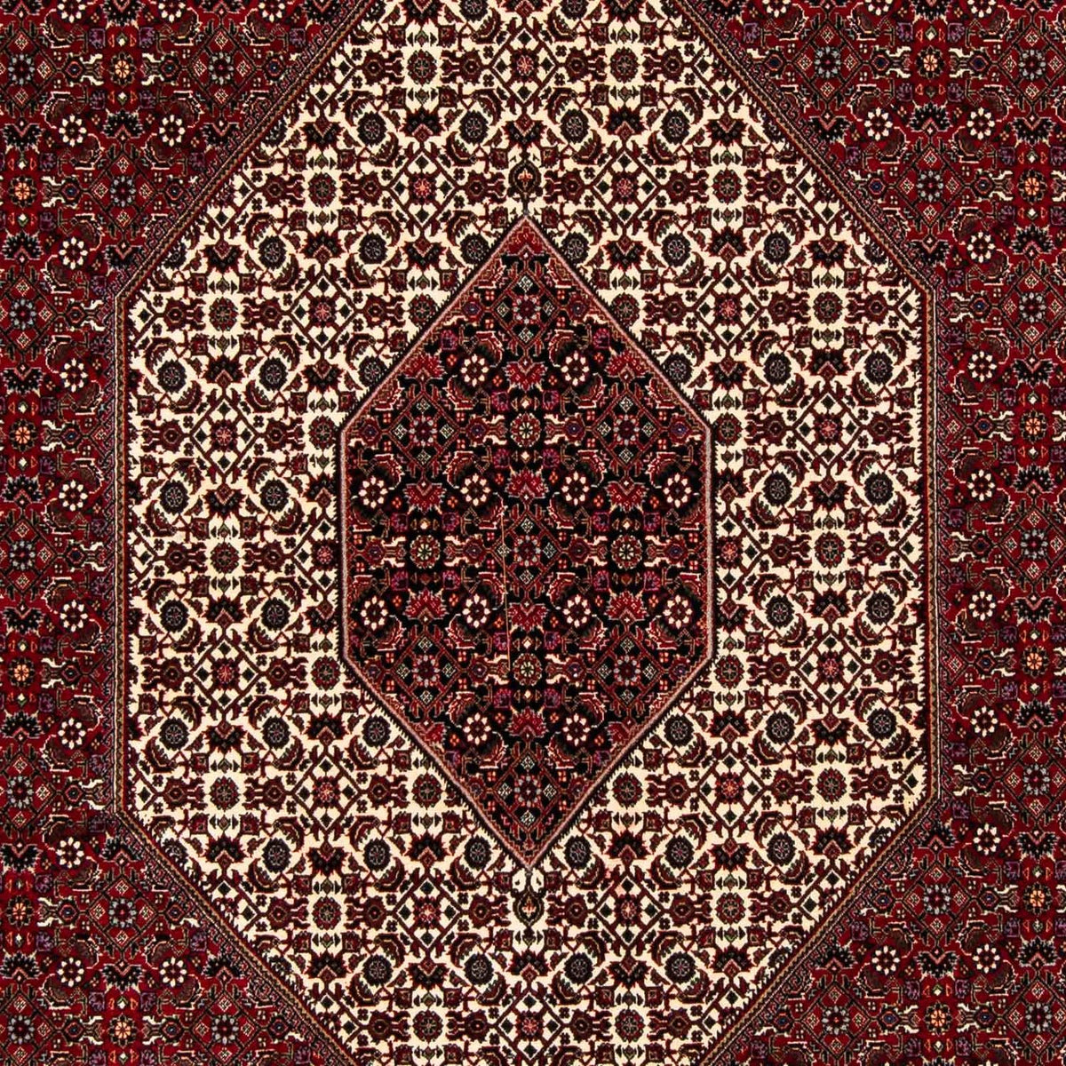 Alfombra persa - Bidjar - 257 x 204 cm - rojo oscuro