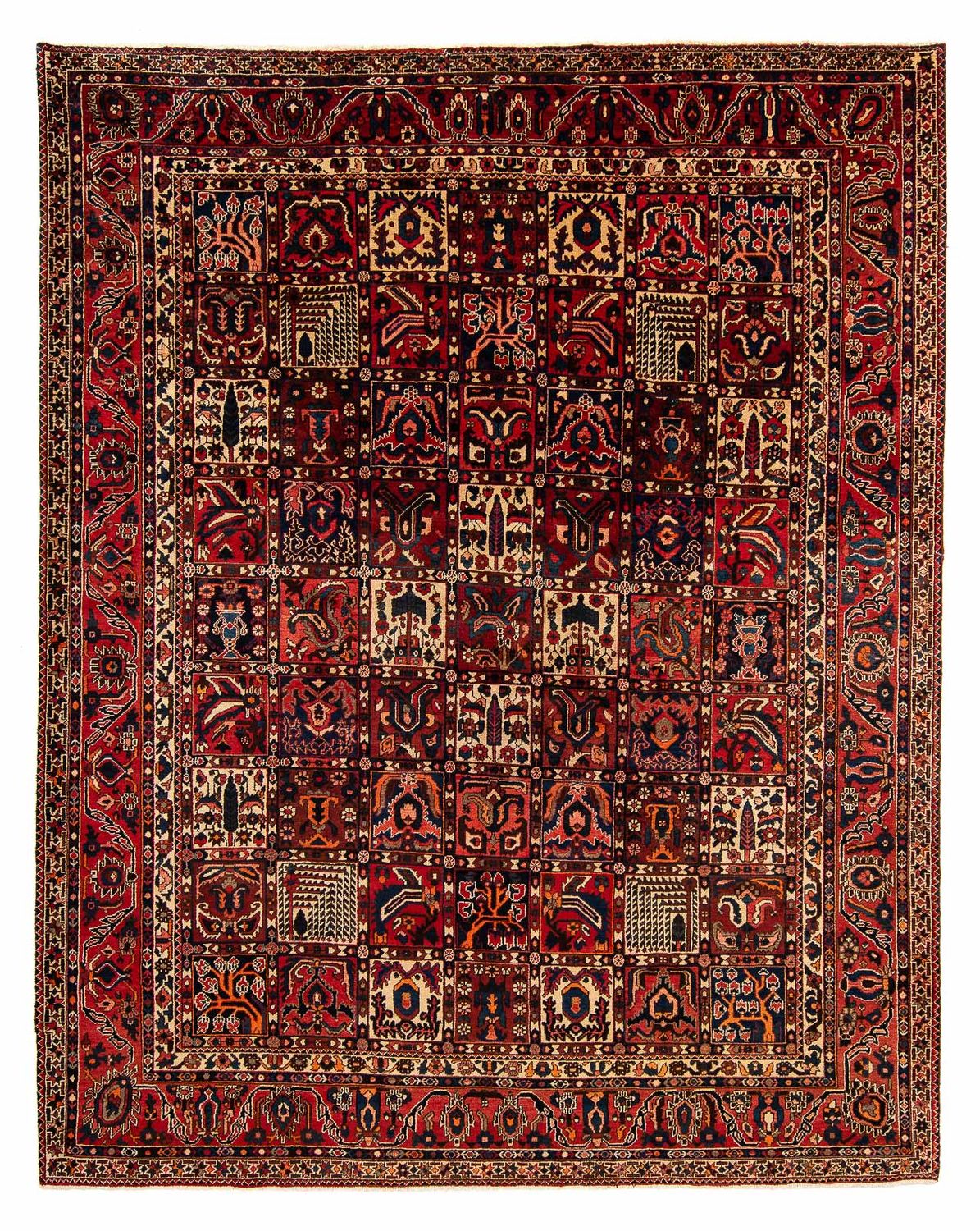 Alfombra persa - Nómada - 374 x 305 cm - multicolor