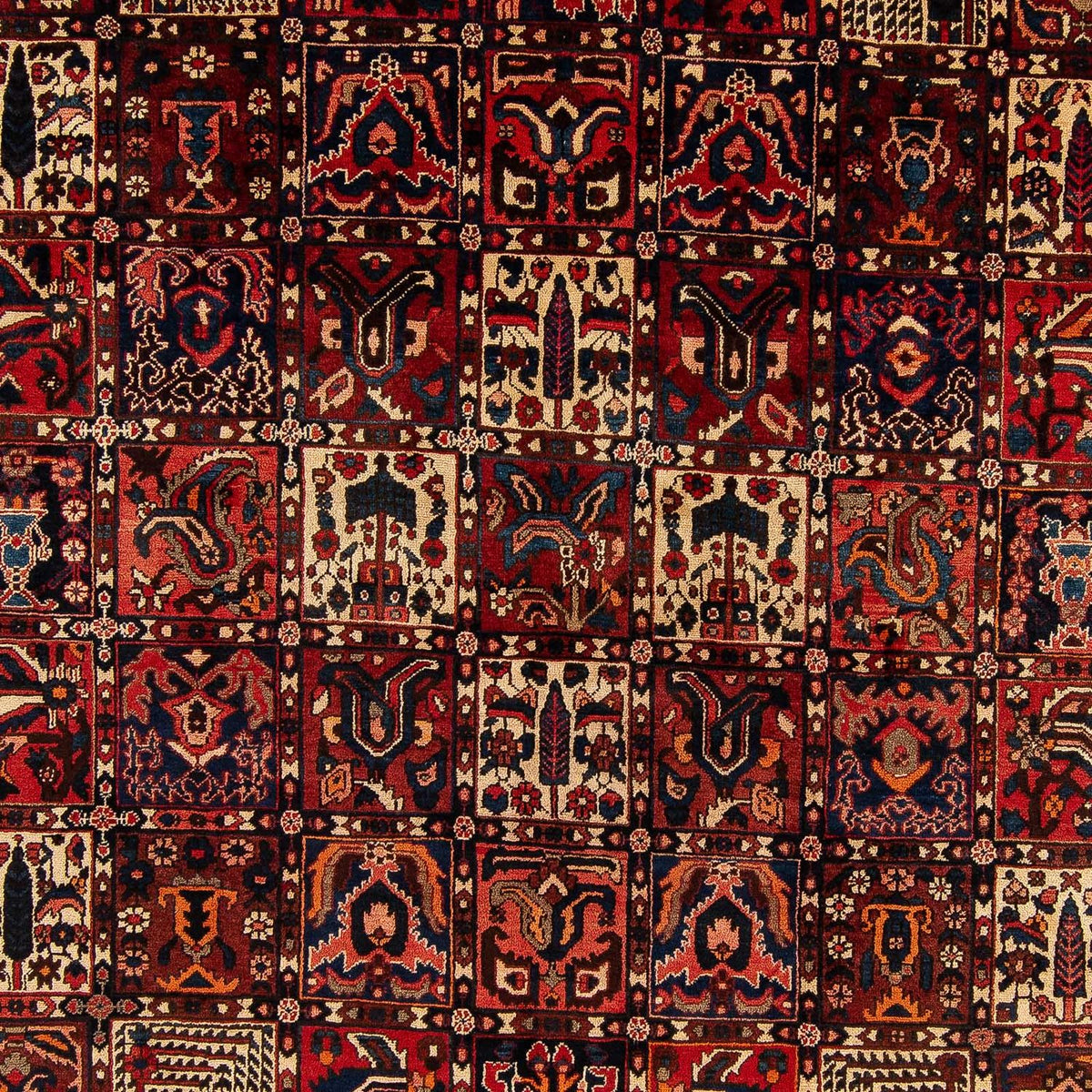 Alfombra persa - Nómada - 374 x 305 cm - multicolor