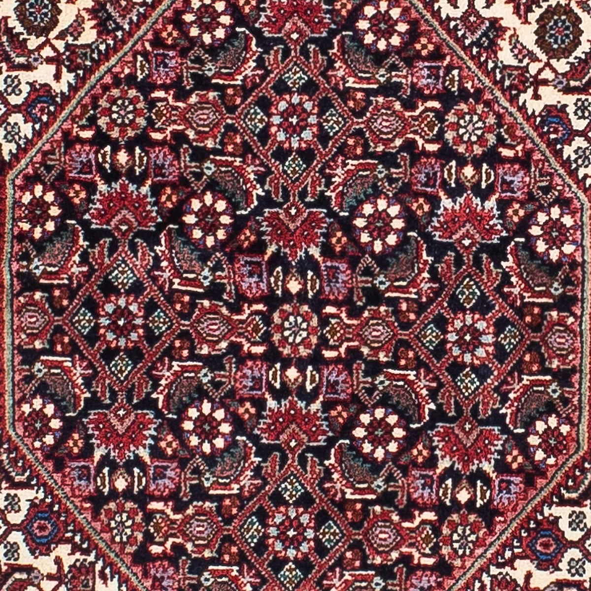 Alfombra persa - Bidjar - 210 x 132 cm - rojo claro