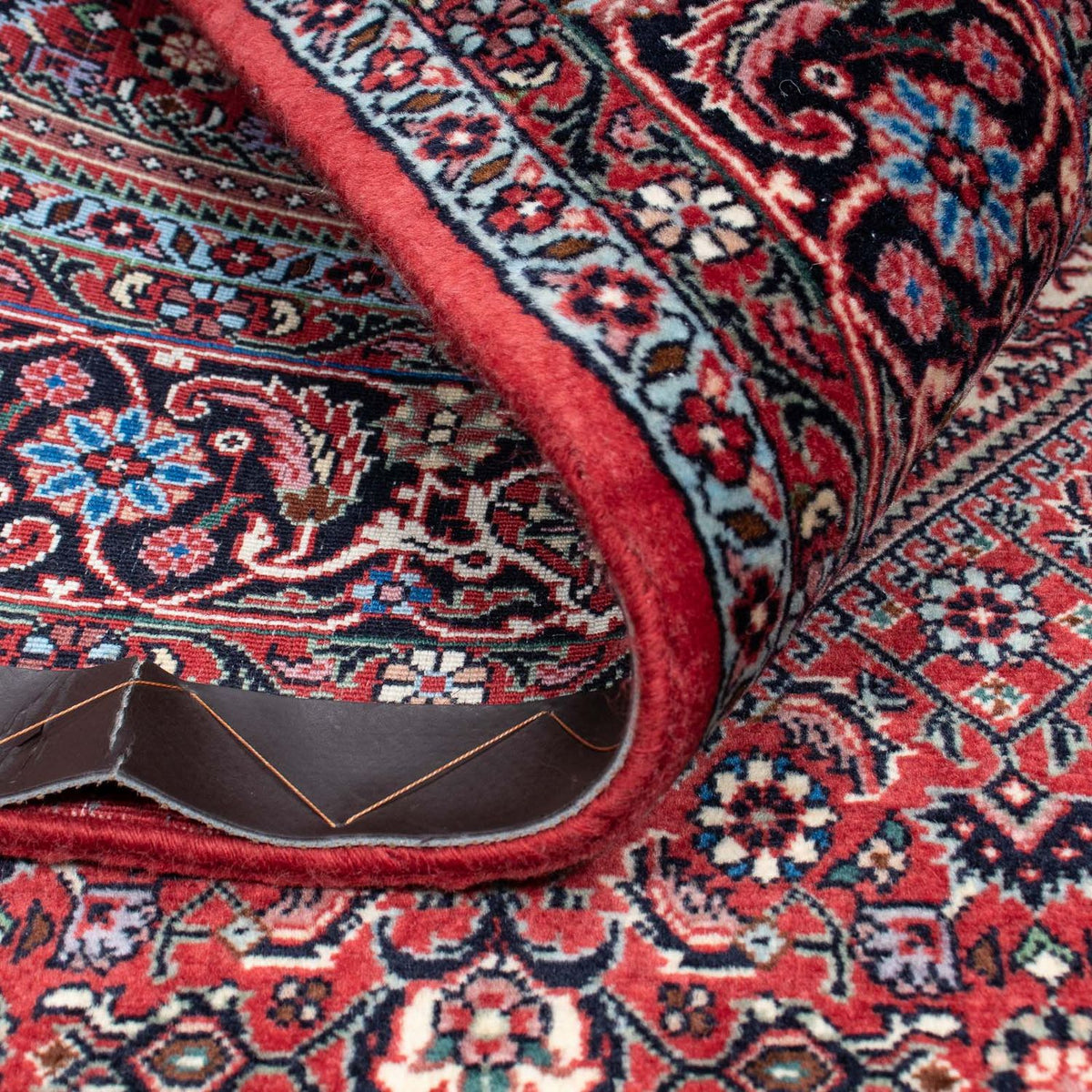 Alfombra persa - Bidjar - 210 x 132 cm - rojo claro