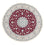 Alfombra persa - Nain redondo  - 250 x 250 cm - rojo oscuro