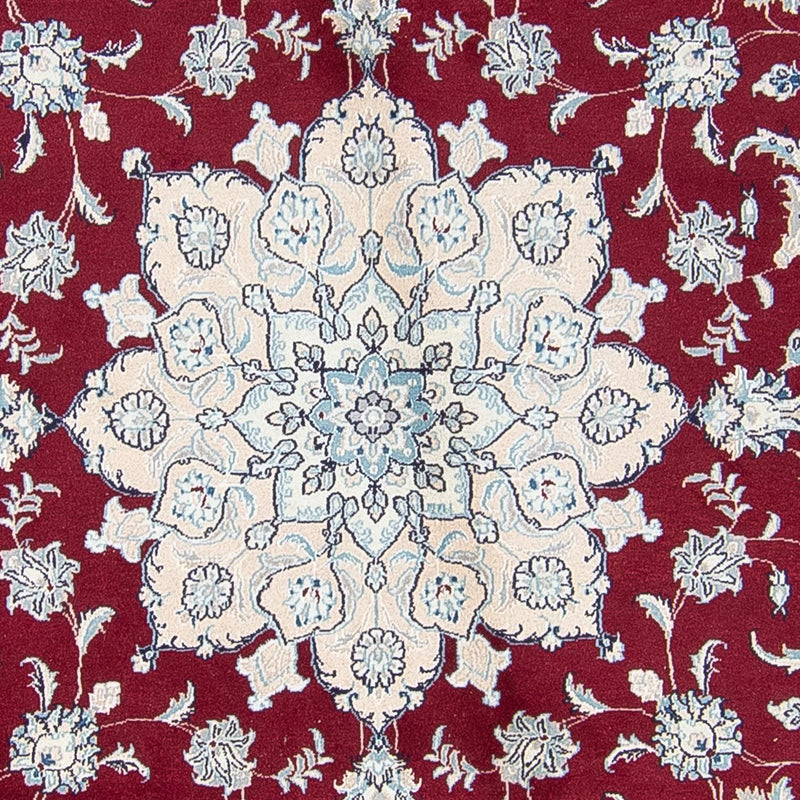 Alfombra persa - Nain redondo  - 300 x 300 cm - rojo oscuro