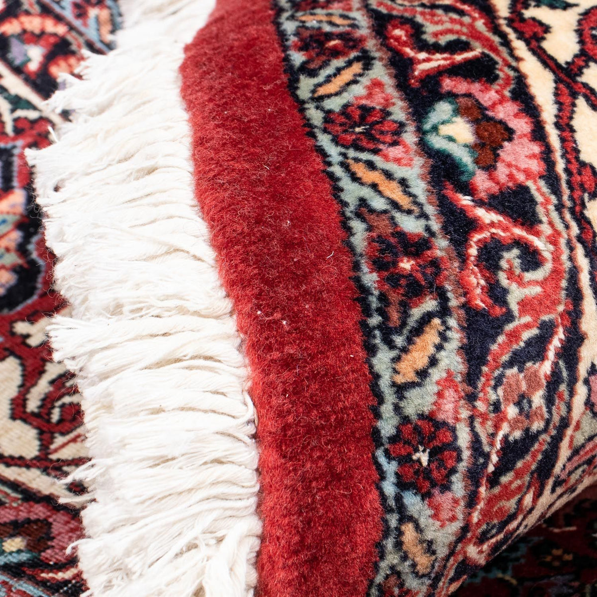 Alfombra persa - Bidjar redondo  - 205 x 205 cm - rojo oscuro