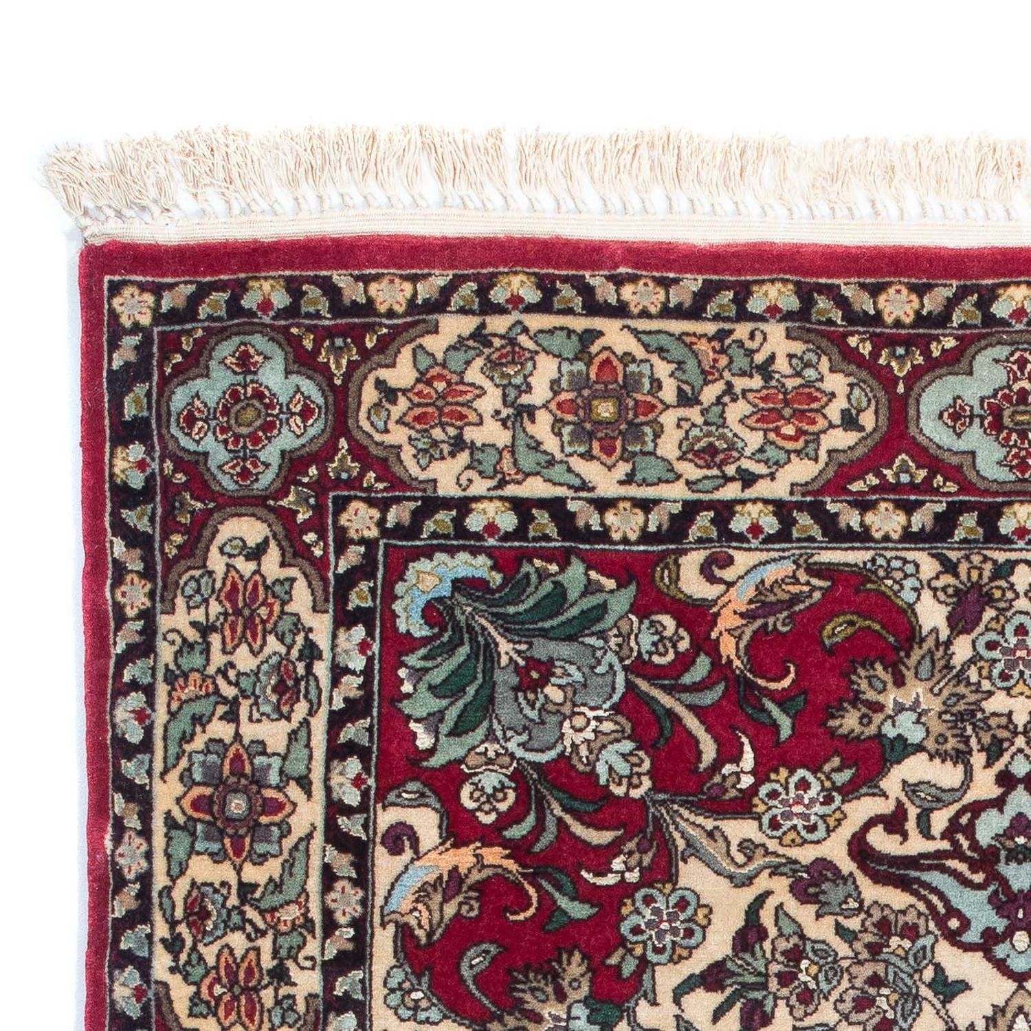 Alfombra Persa - Isfahan - Prima - 124 x 83 cm - rojo oscuro