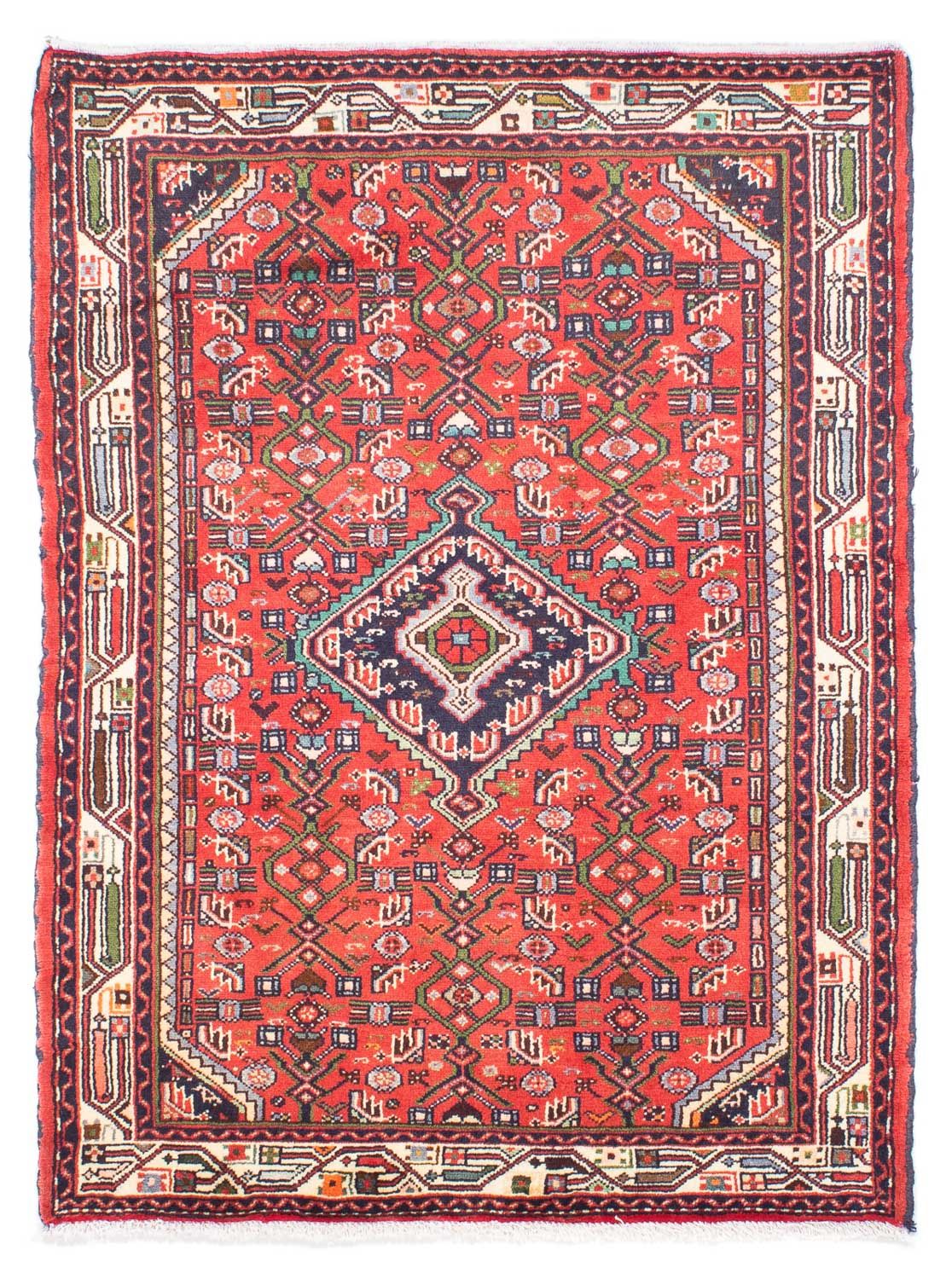 Alfombra persa - Nómada - 143 x 104 cm - rojo