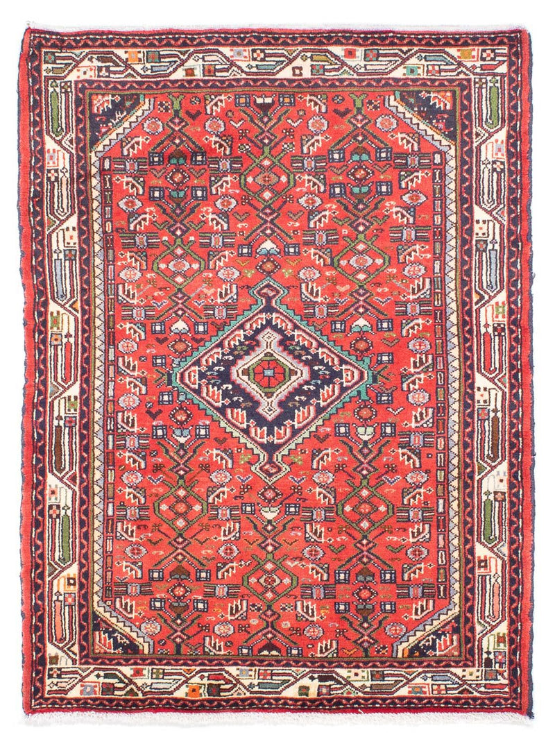 Alfombra persa - Nómada - 143 x 104 cm - rojo