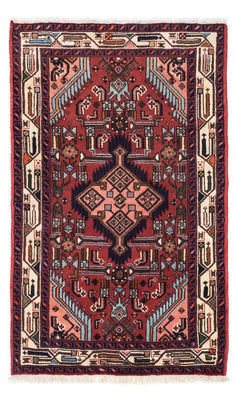 Alfombra persa - Nómada - 125 x 80 cm - rojo oscuro