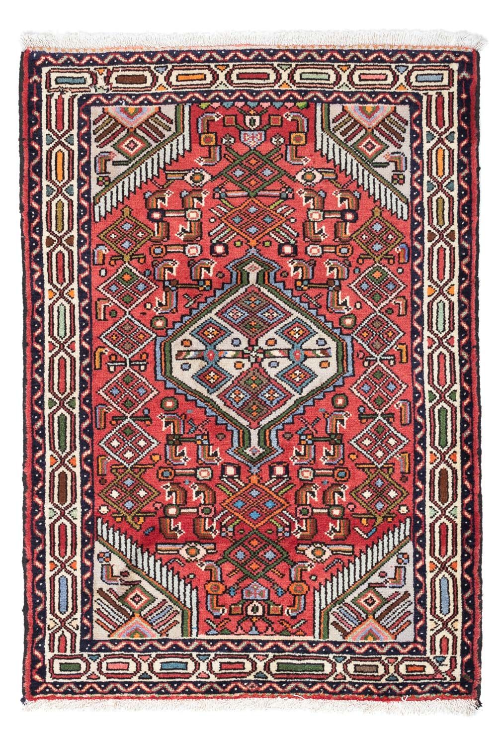 Alfombra persa - Nómada - 125 x 80 cm - rojo